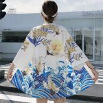 Kimono féminin d'été à motifs colorés