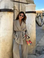Veste kimono habillée pour femme, élégante et moderne