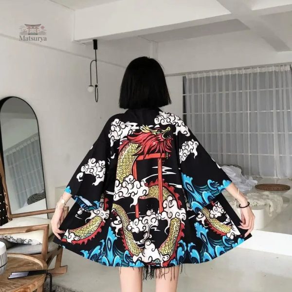 Veste femme à manches larges kimono