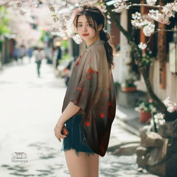 veste-kimono-femme-motifs-floraux-1 Veste kimono femme avec motifs floraux élégants