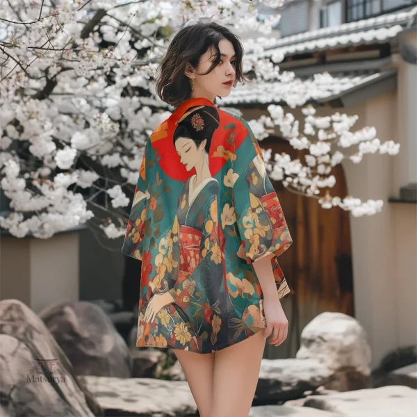 veste-kimono-femme-motifs-geisha-1 Veste Kimono Femme Motifs Geisha