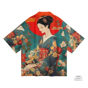 Veste kimono légère pour femme, style geisha