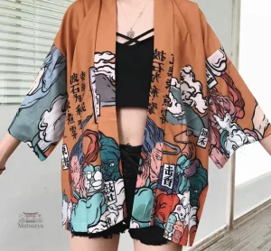 Veste kimono légère pour un style asiatique chic