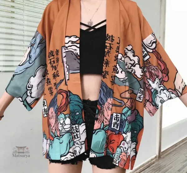 Veste kimono légère pour un style asiatique chic