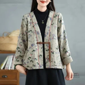 Veste kimono femme avec motifs rétro uniques
