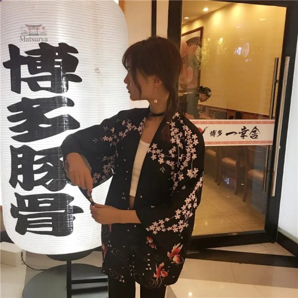 Kimono fleuri pour femme élégant