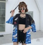 Veste Kimono Fluide Femme