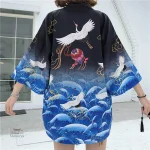 Veste fluide pour femme au style kimono