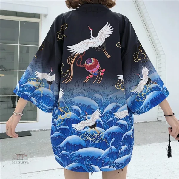 Veste fluide pour femme au style kimono