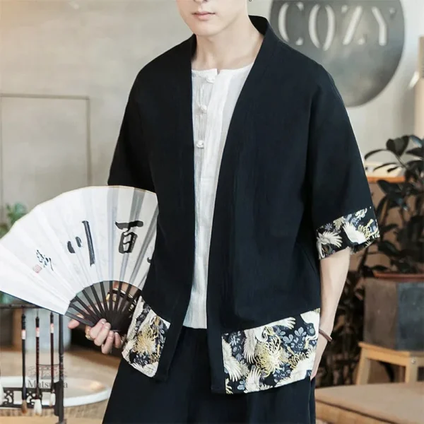 Veste Kimono Homme à Motifs élégante et décontractée