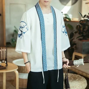 Veste Kimono Homme motif ethnique élégant