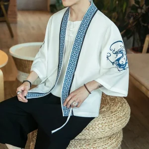 Kimono Homme avec motifs traditionnels colorés
