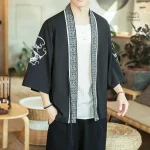 Veste kimono légère homme style ethnique moderne