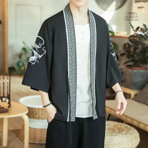 Veste kimono légère homme style ethnique moderne