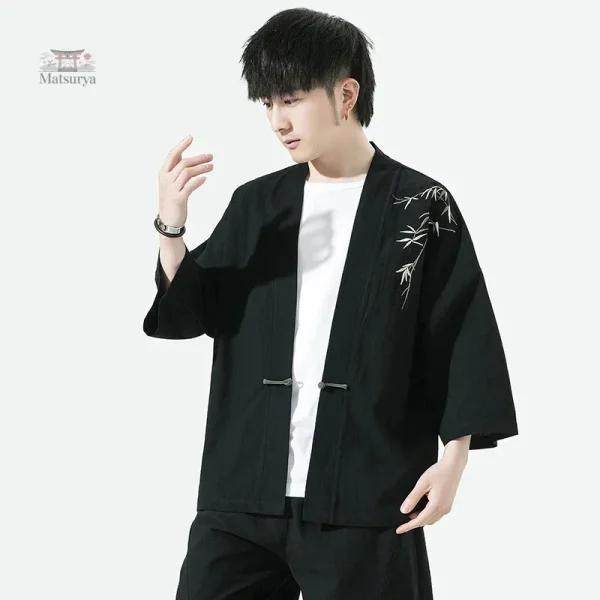 Veste Kimono Homme Brodée élégante