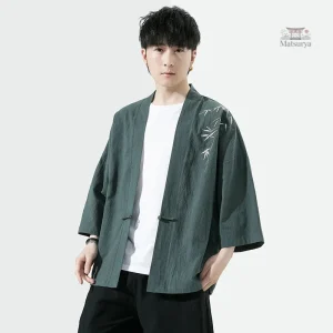 Kimono homme brodé style moderne