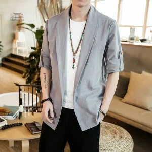 Veste légère en style kimono
