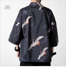 Kimono Homme à coupe droite, design élégant et décontracté