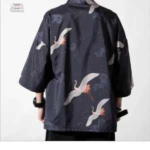 Kimono Homme à coupe droite, design élégant et décontracté