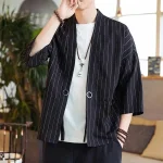 Kimono homme court en design japonais