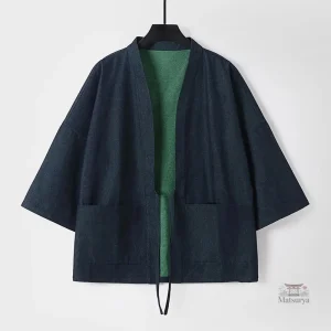 Kimono en jean pour homme au style décontracté