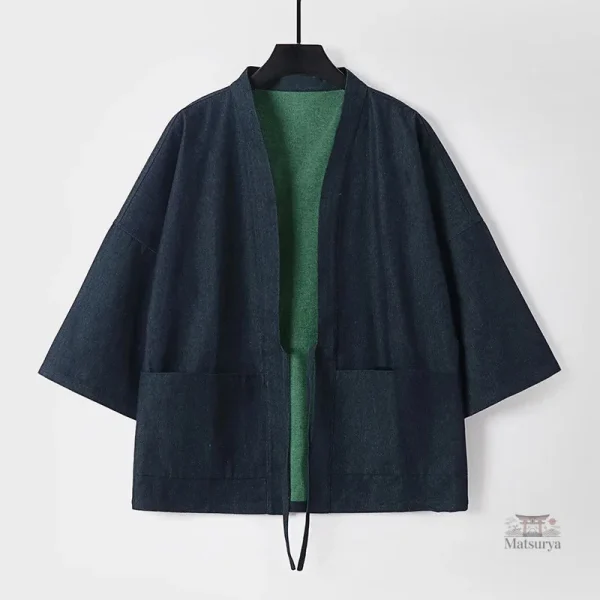 Kimono en jean pour homme au style décontracté