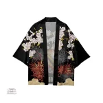 Kimono homme à motif floral, style décontracté