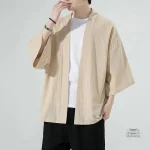 Veste kimono classique pour homme, intemporelle