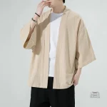 Kimono fluide pour homme en style décontracté