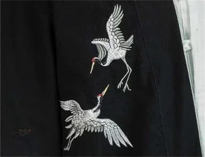 Veste en lin pour homme, style kimono, motifs élégants