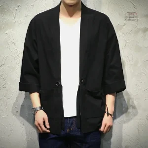 Veste kimono pour homme, parfaite pour des occasions spéciales