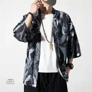 Veste Kimono Homme Imprimé élégante et moderne