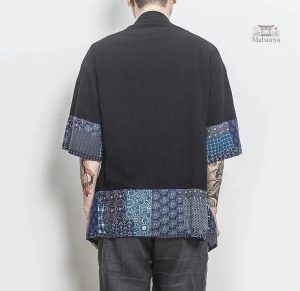 Kimono traditionnel pour homme en style japonais
