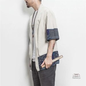 Veste kimono homme en tissu léger et confortable