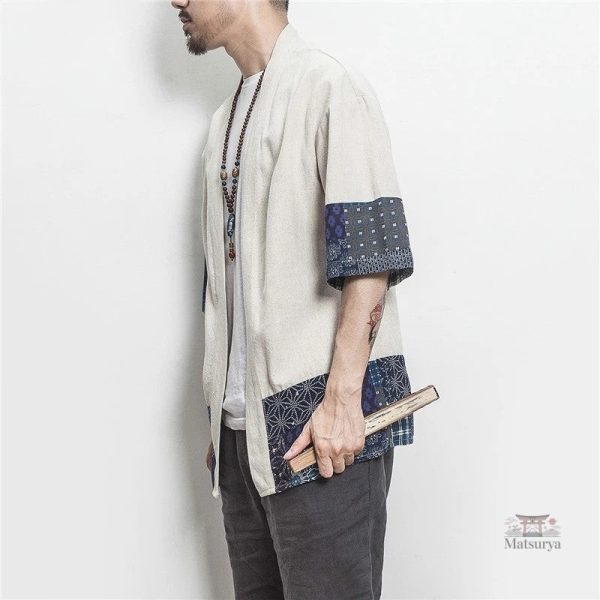 Veste kimono homme en tissu léger et confortable