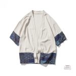 Veste kimono pour hommes, style asiatique moderne