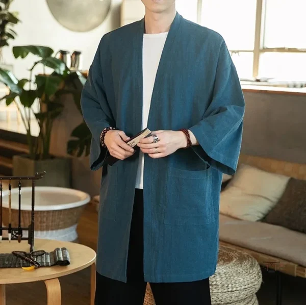 veste-kimono-homme-kyoto-1 Veste Kimono Homme Kyoto