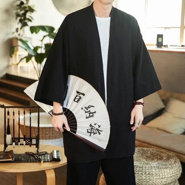 Veste kimono homme avec design traditionnel