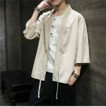 Kimono Manches Brodées pour Homme