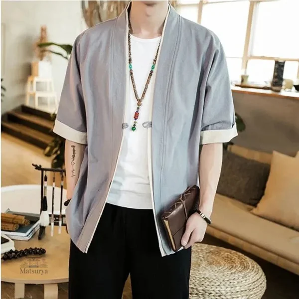 Veste Kimono Homme Moderne