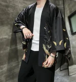 Kimono homme léger avec motif naturel