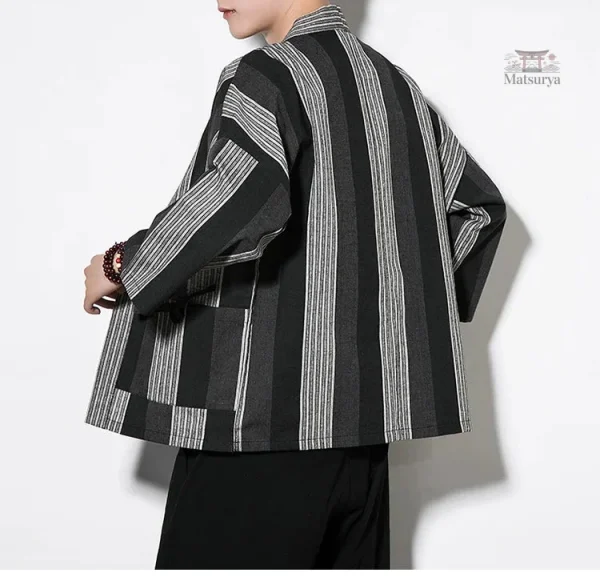 Veste légère pour homme en rayures