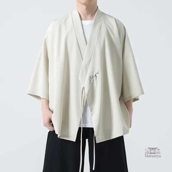 Kimono homme brodé avec motifs uniques
