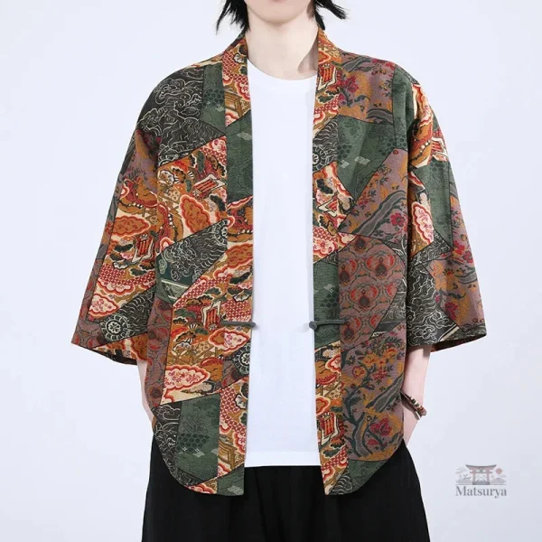 Veste kimono japonais ample et confortable pour homme
