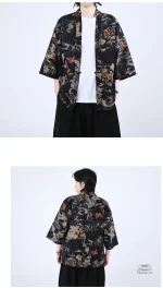 Veste japonaise avec motifs colorés pour un style unique