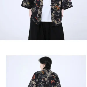 Veste japonaise avec motifs colorés pour un style unique