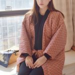 Veste matelassée style kimono pour femme