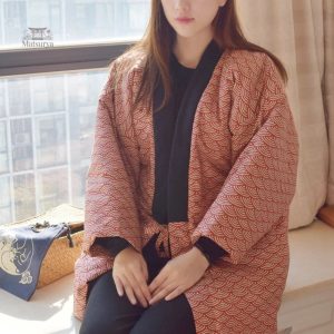 Veste matelassée style kimono pour femme