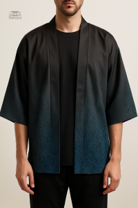 Veste Kimono Dégradée pour homme, style japonais