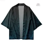 Veste Kimono homme, design vague en dégradé